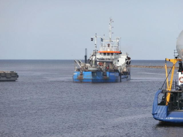 Maintenance dredging works in the Port of Salacgriva, TSHD Hegemann IV, 2015
