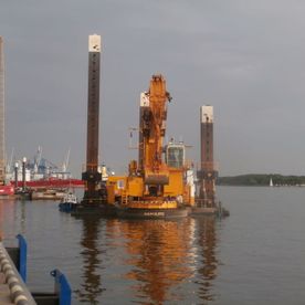 Capital dredging works in the Klaipeda State Maritime Port water basin, at berth No. 67, BHD MP 25, 2015